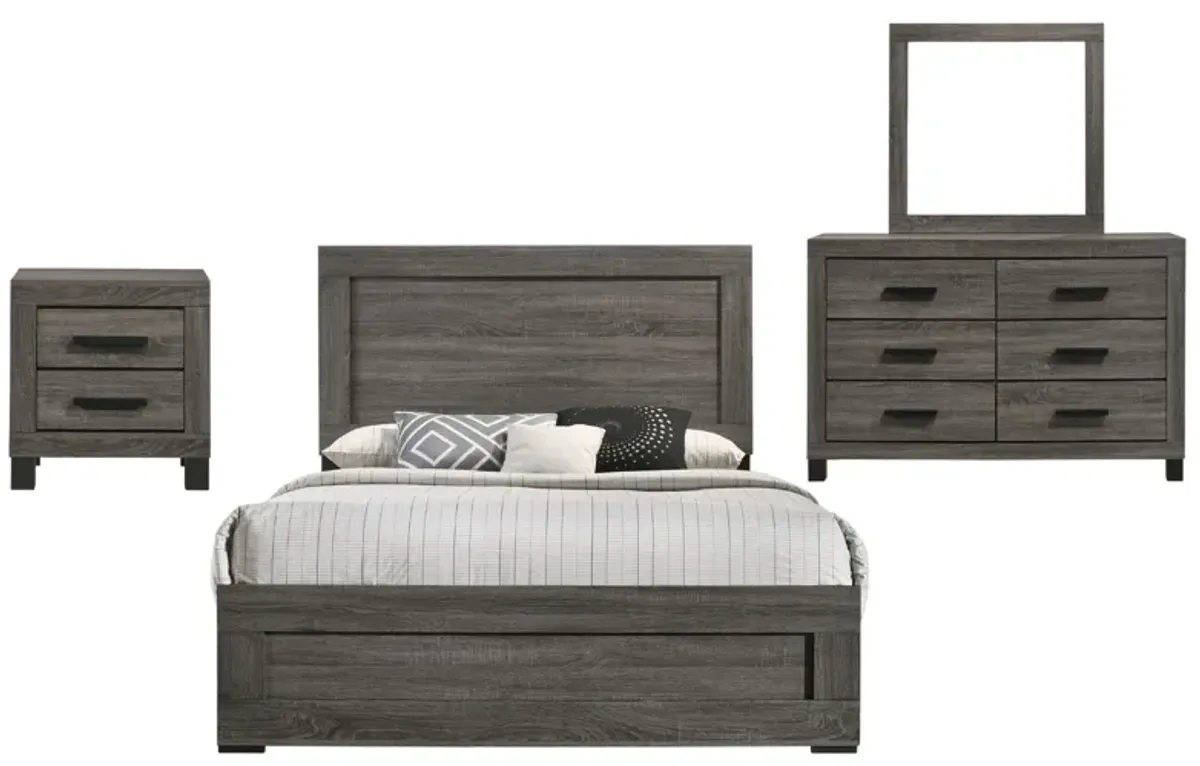 AMELIE GREY KING BEDROOM SET