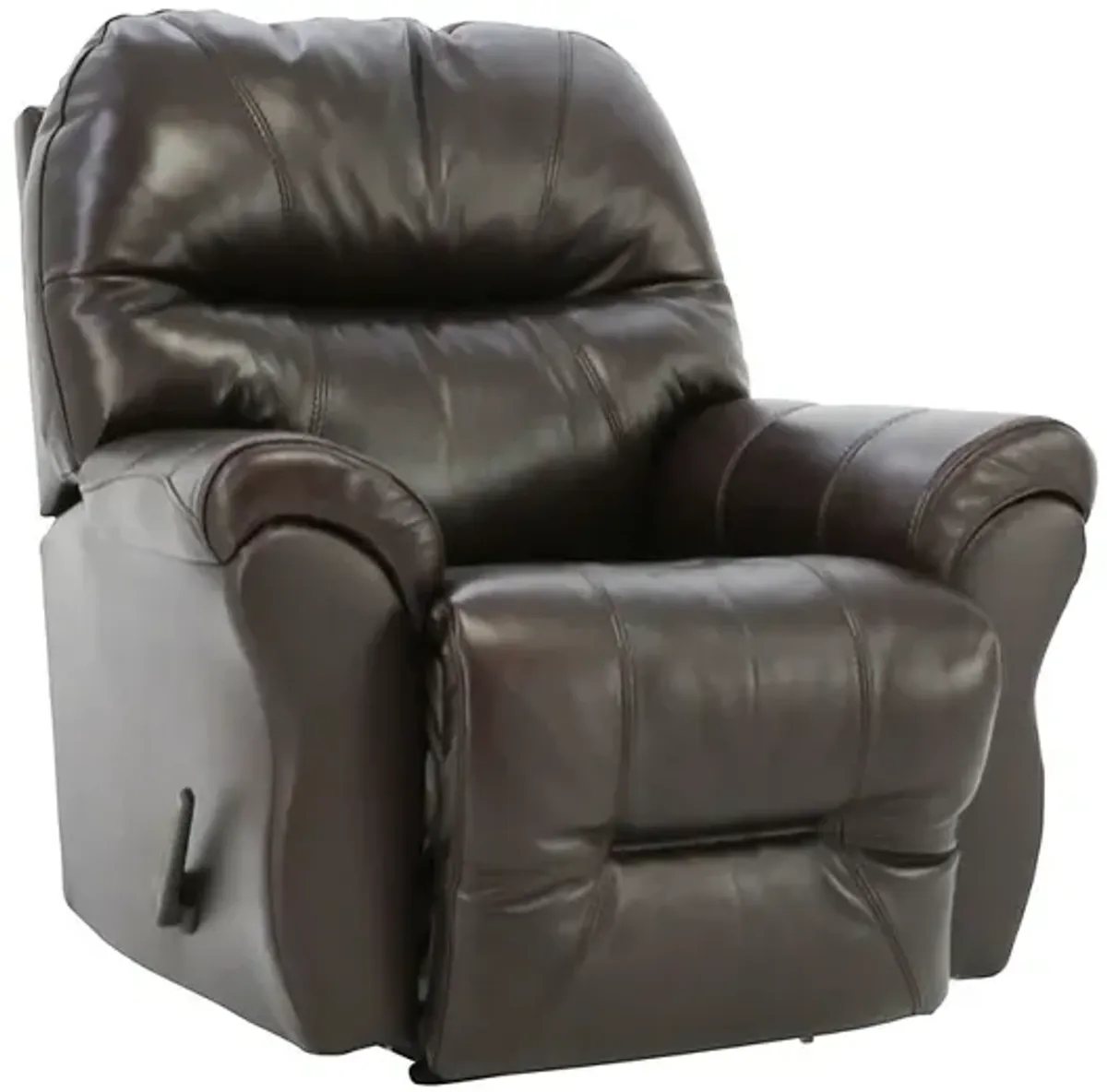 BODIE CHOCOLATE TOP GRAIN LEATHER RECLINER