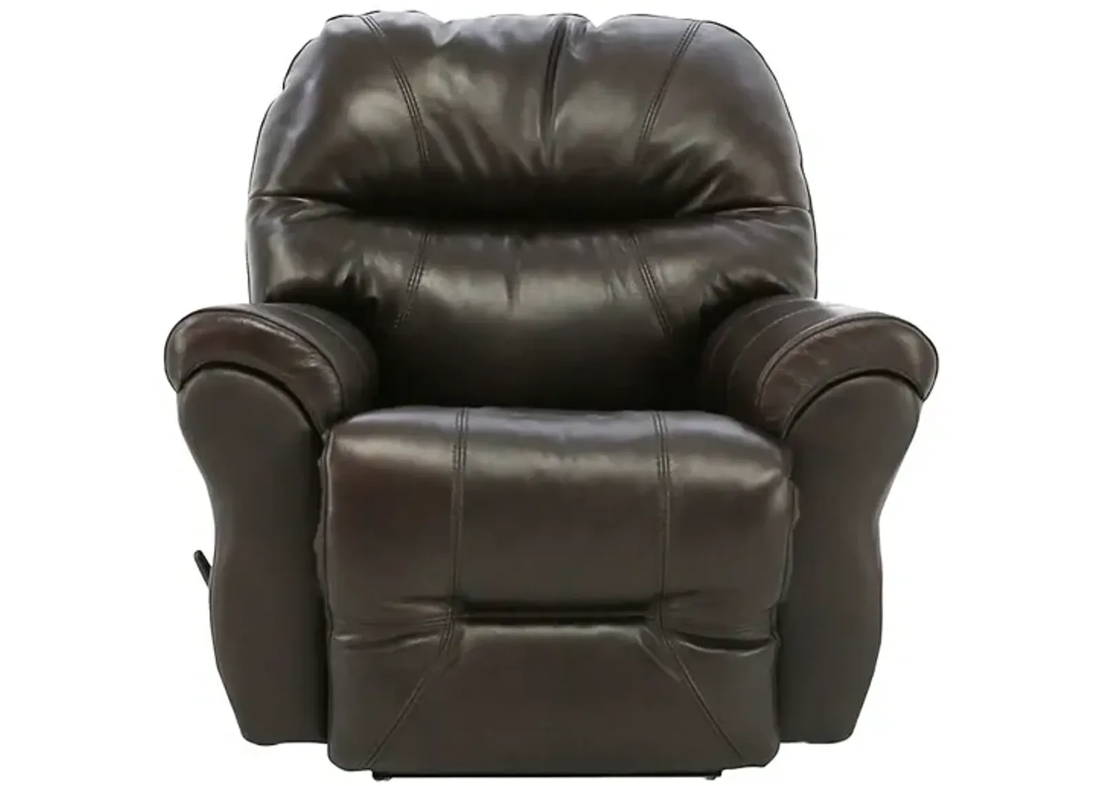 BODIE CHOCOLATE TOP GRAIN LEATHER RECLINER