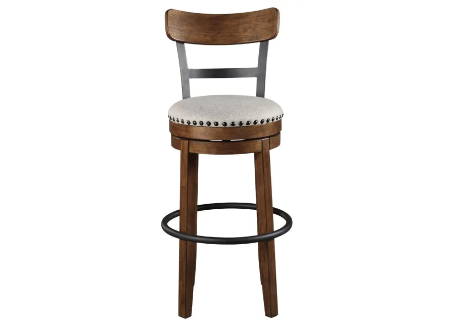 VALEBECK 30" BROWN SWIVEL BARSTOOL