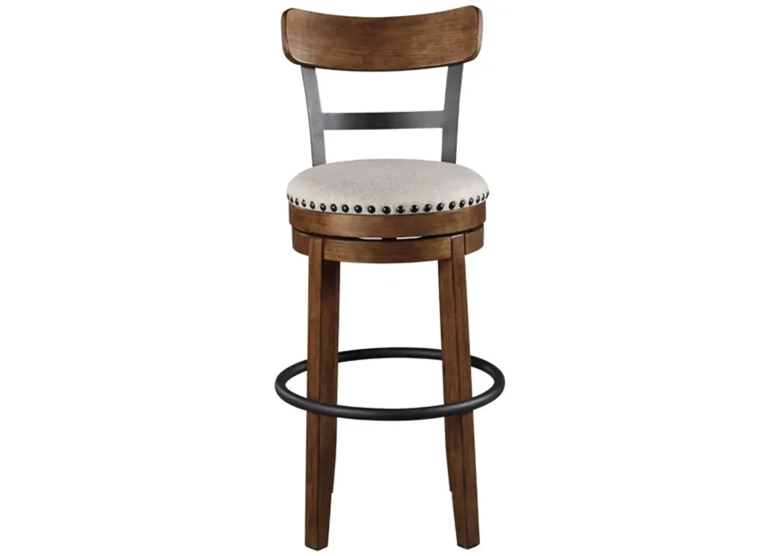 VALEBECK 30" BROWN SWIVEL BARSTOOL