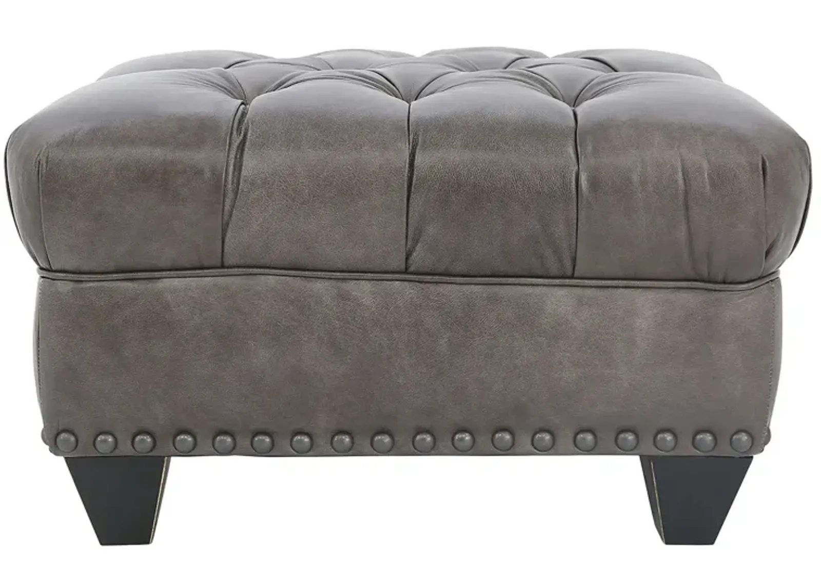 DROPTIME LEATHER OTTOMAN