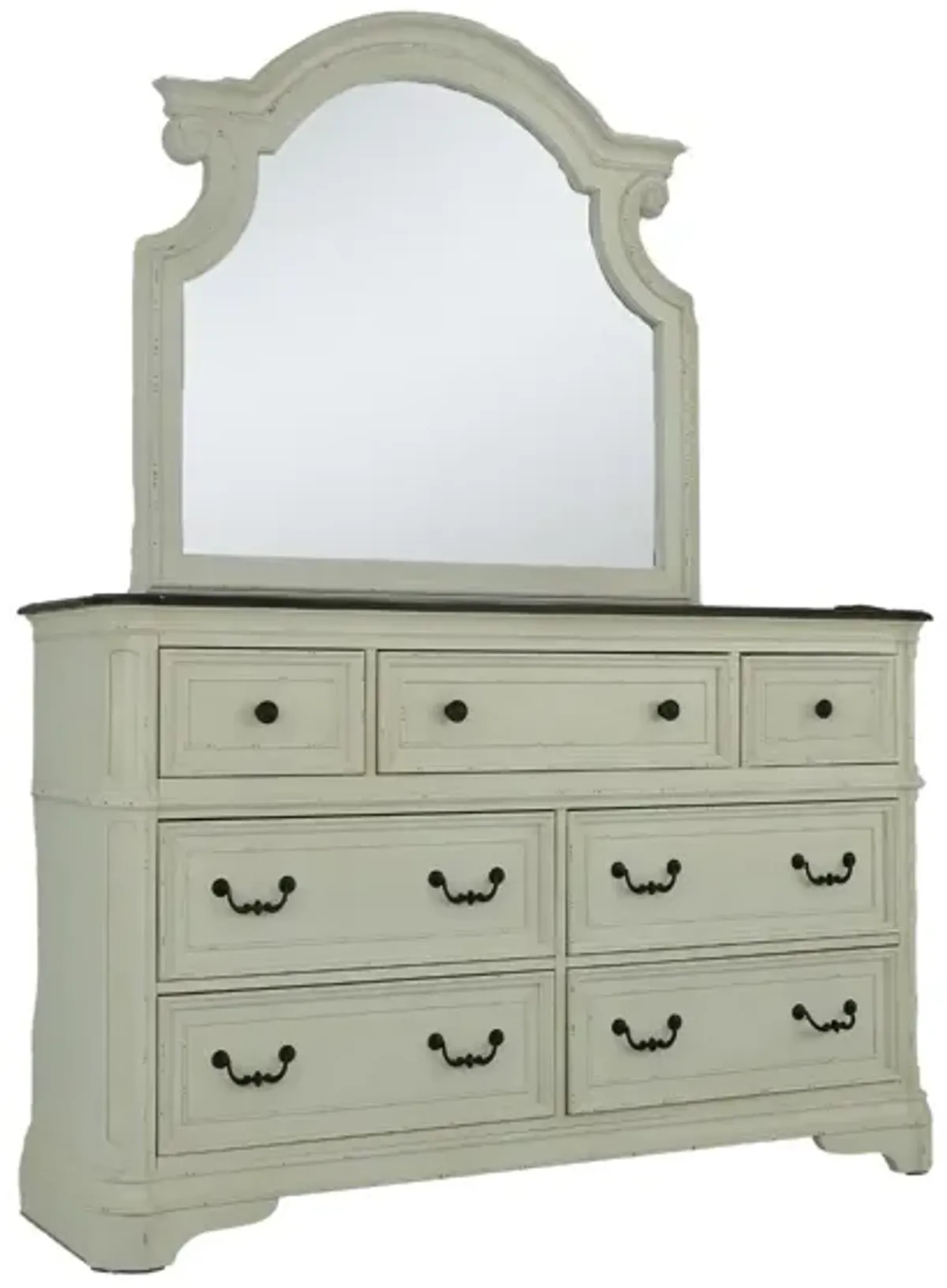 HAVEN WHITE DRESSER AND MIRROR