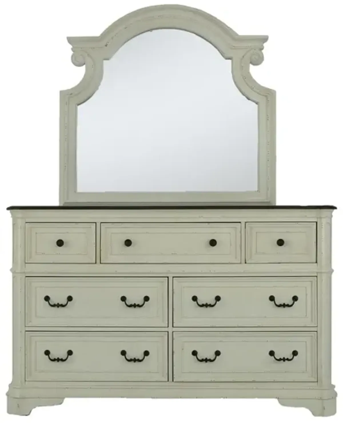 HAVEN WHITE DRESSER AND MIRROR