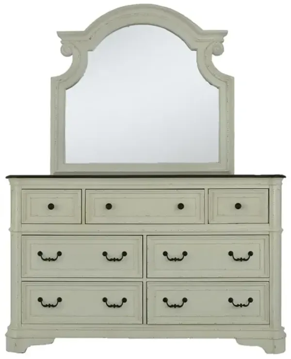 HAVEN WHITE DRESSER AND MIRROR