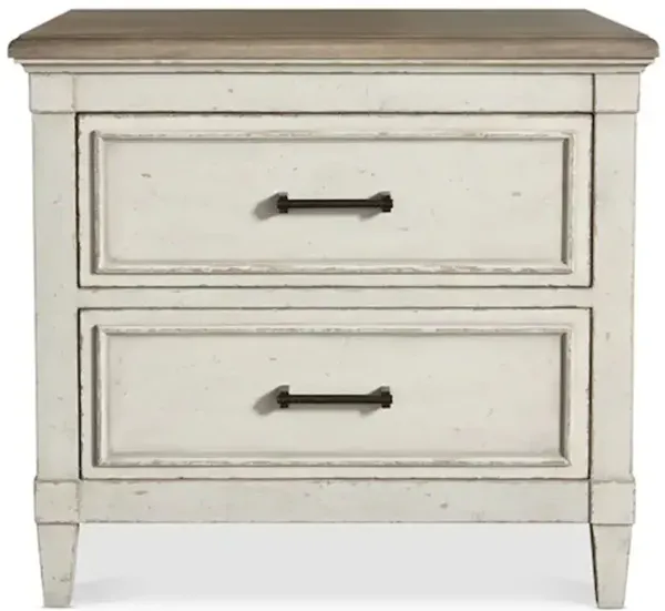 BELLA COTTAGE WOOD TOP NIGHTSTAND