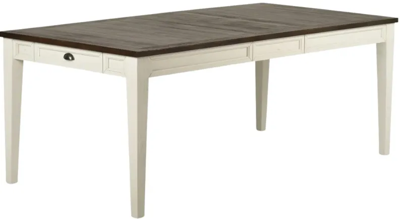 CAYLA TWO-TONE EXTENDABLE DINING TABLE