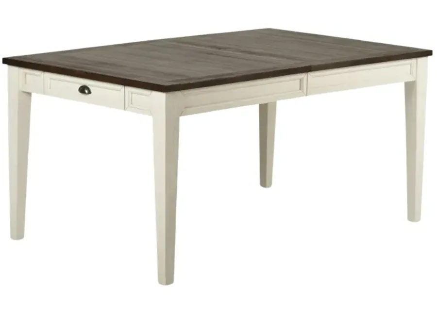 CAYLA TWO-TONE EXTENDABLE DINING TABLE