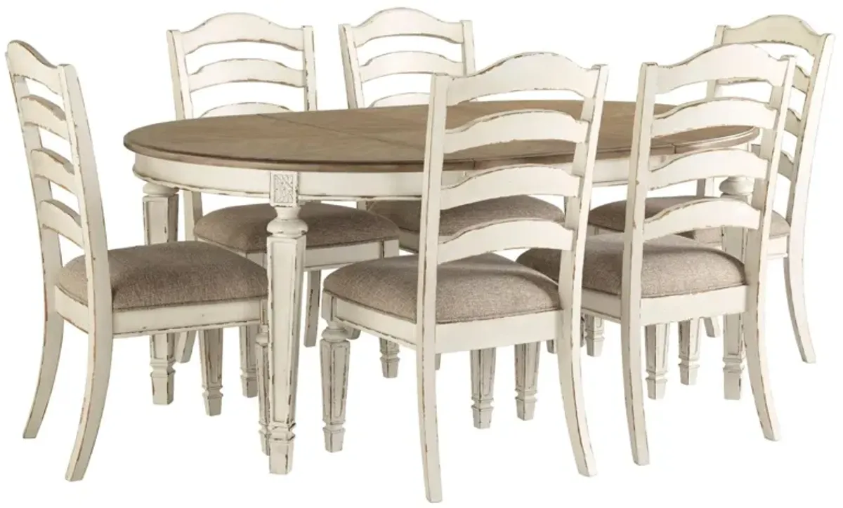 REALYN 7 PIECE LADDERBACK DINING SET