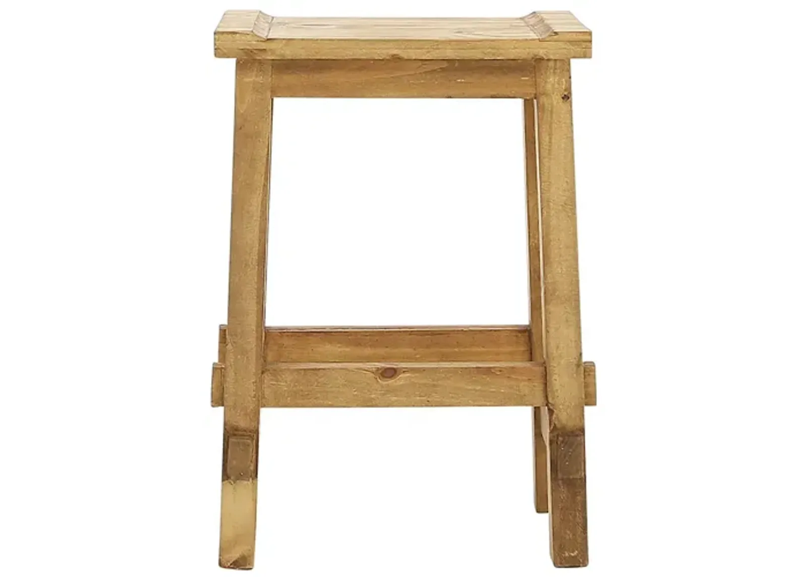 LAWMAN LIGHT WAX 24" SADDLE STOOL