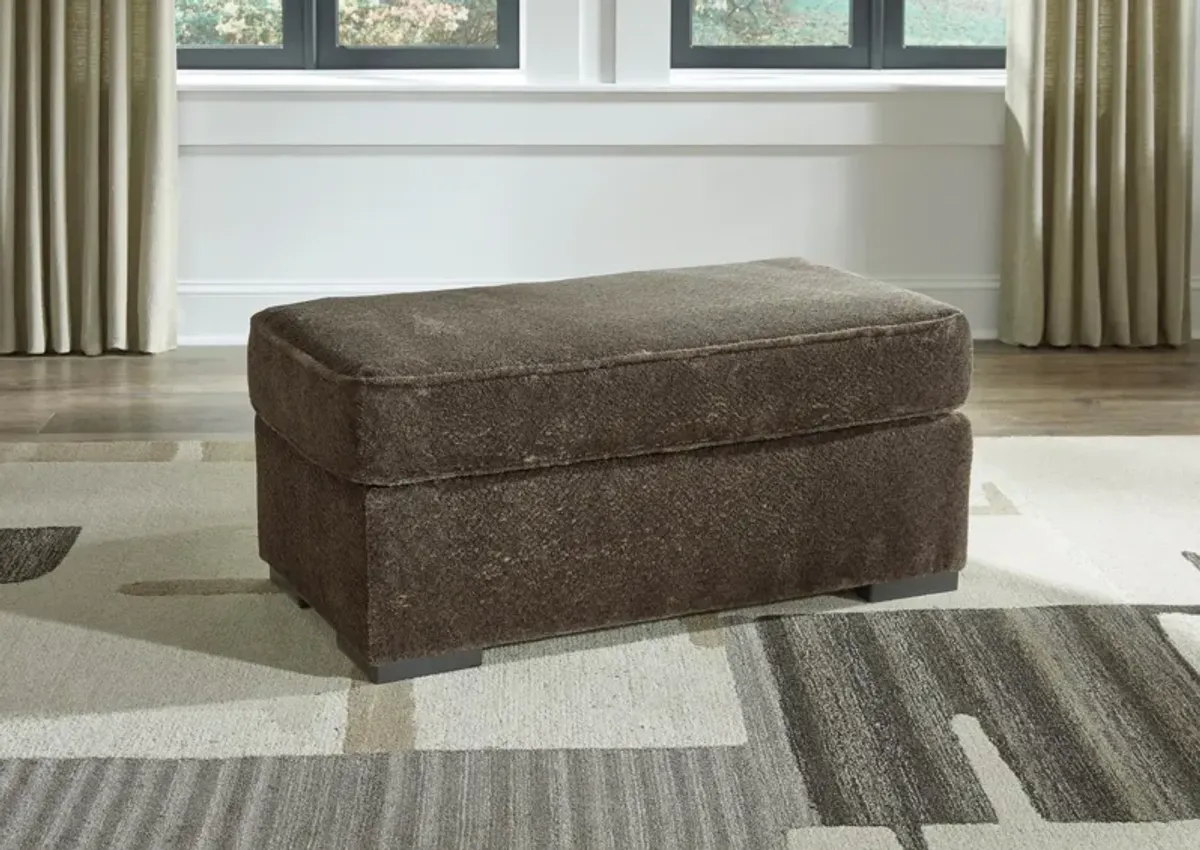 AYLESWORTH CHOCOLATE OTTOMAN