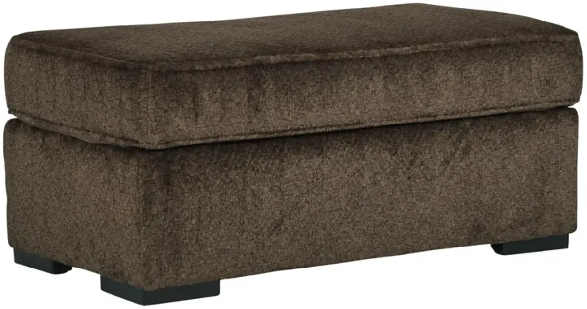 AYLESWORTH CHOCOLATE OTTOMAN