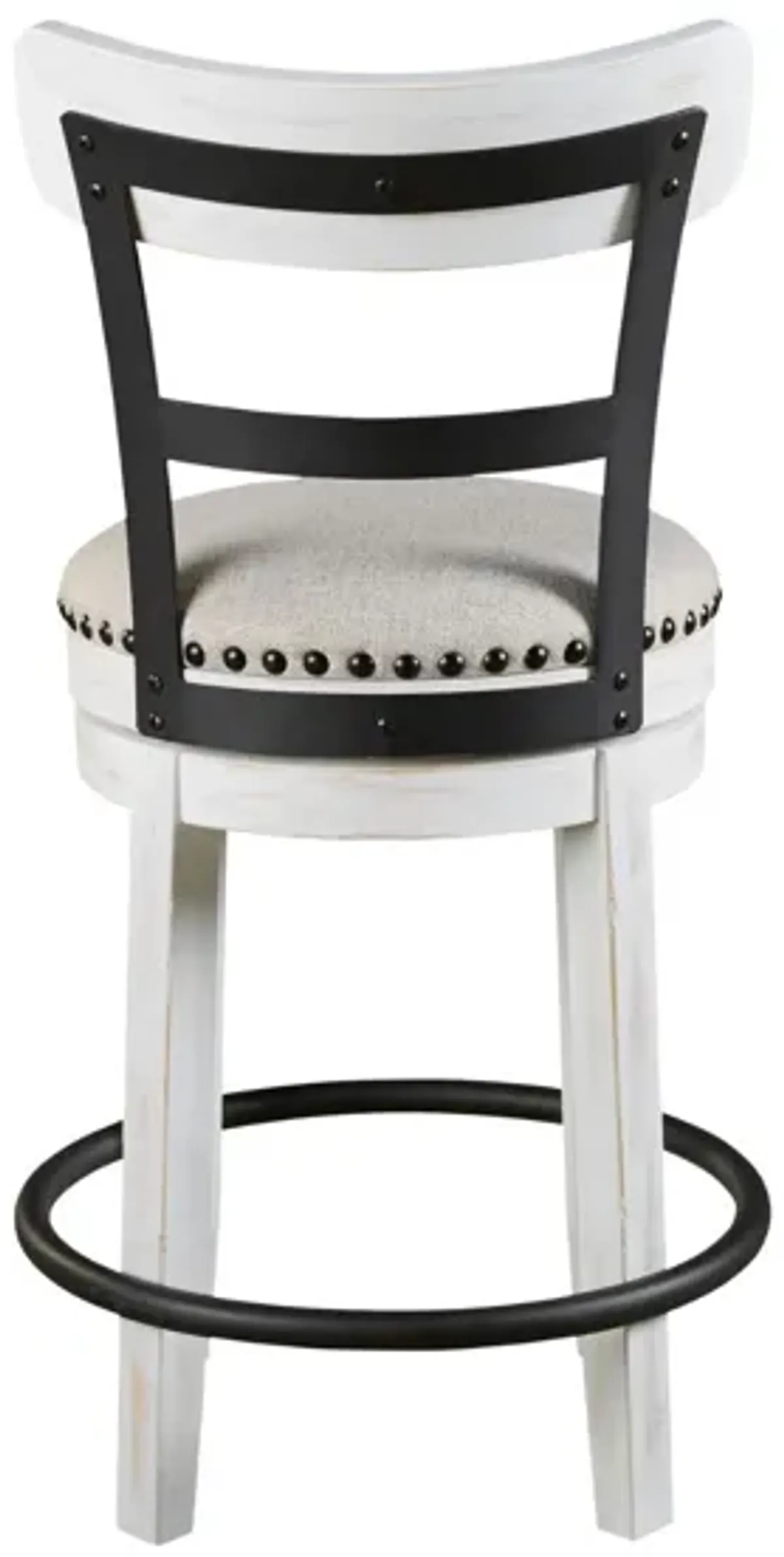 VALEBECK 24" WHITE SWIVEL BARSTOOL