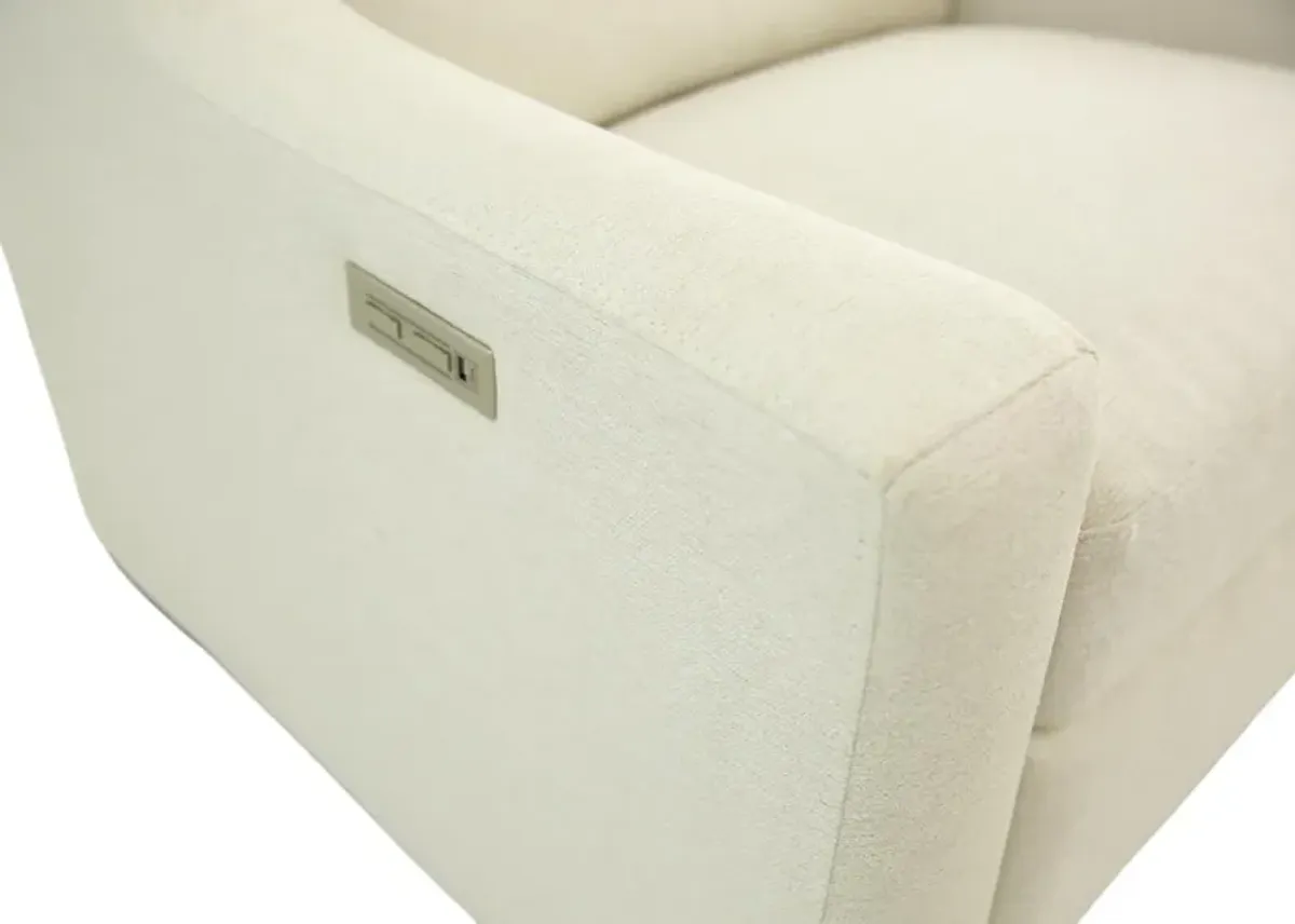 GERMAIN CREAM POWER RECLINER