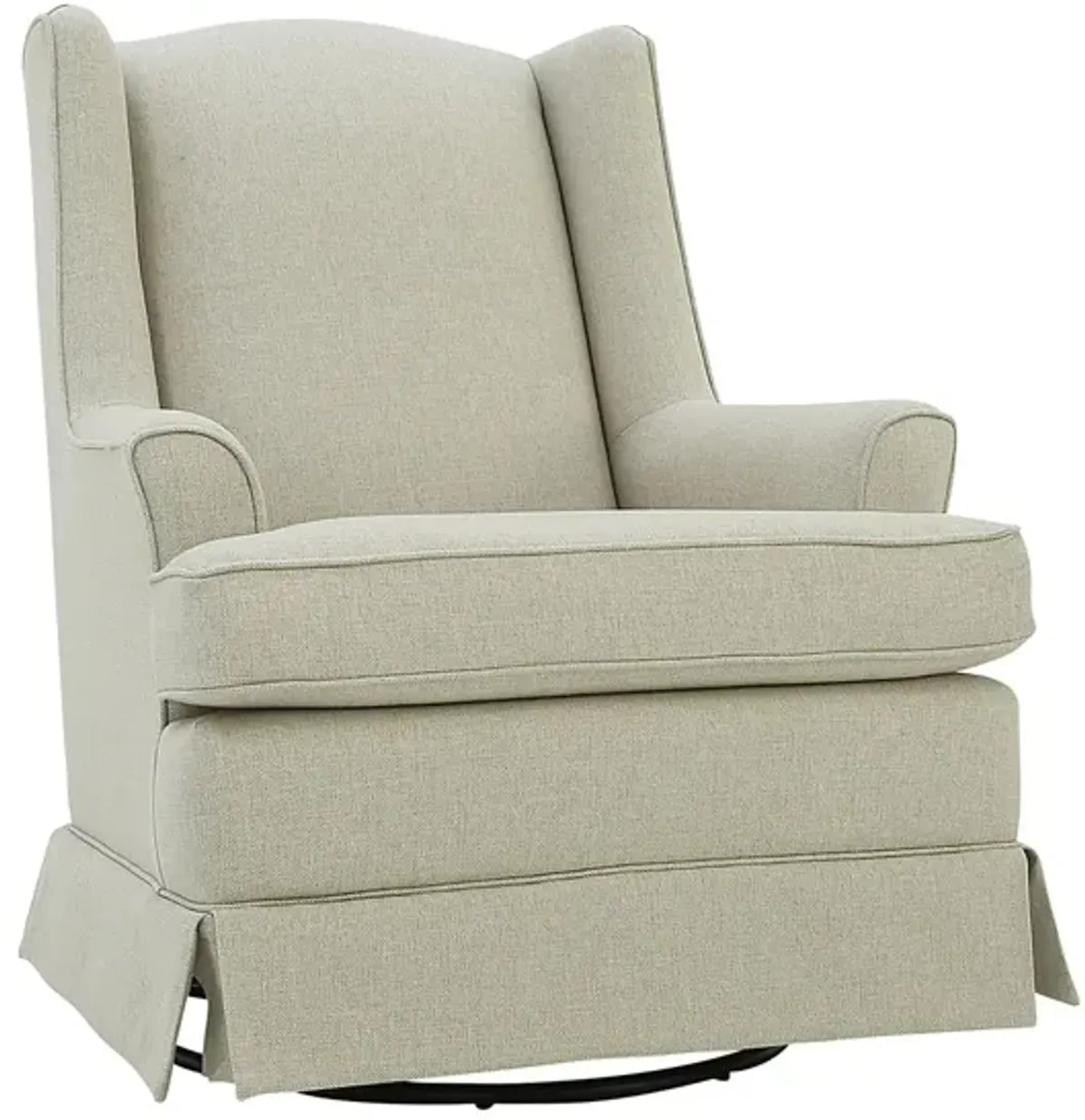 NATASHA BEIGE SWIVEL GLIDER