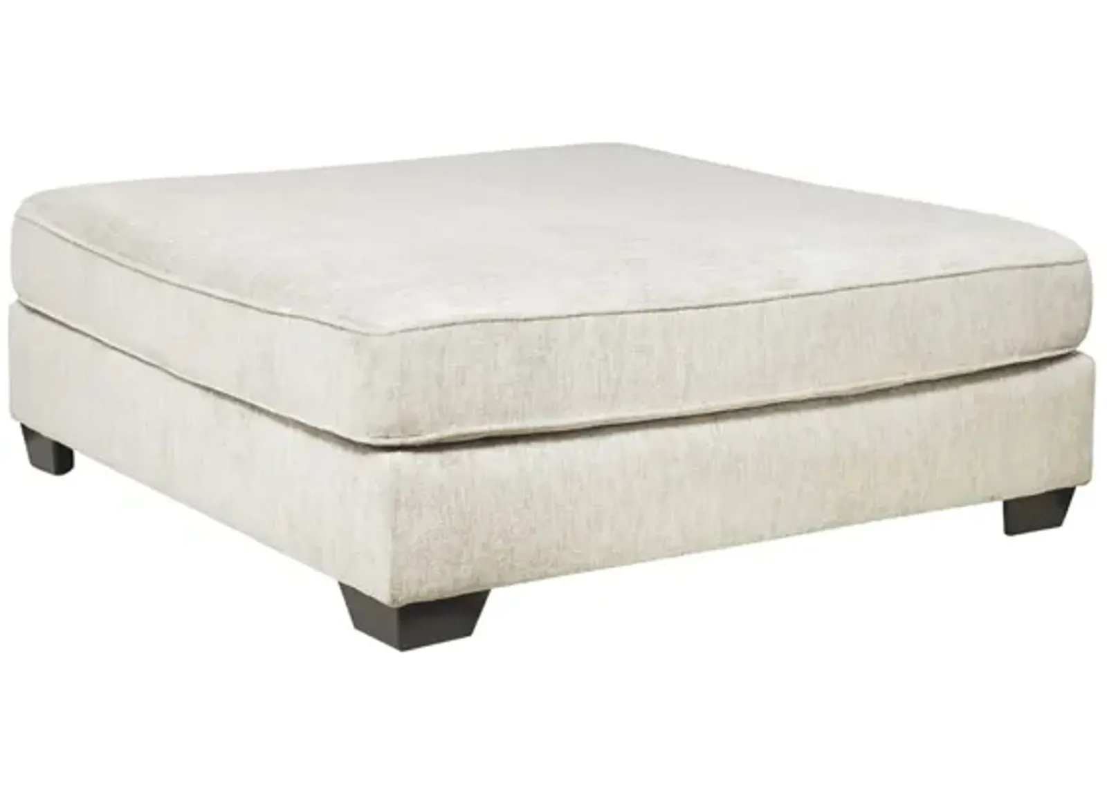 RAWCLIFFE PARCHMENT OVERSIZED OTTOMAN