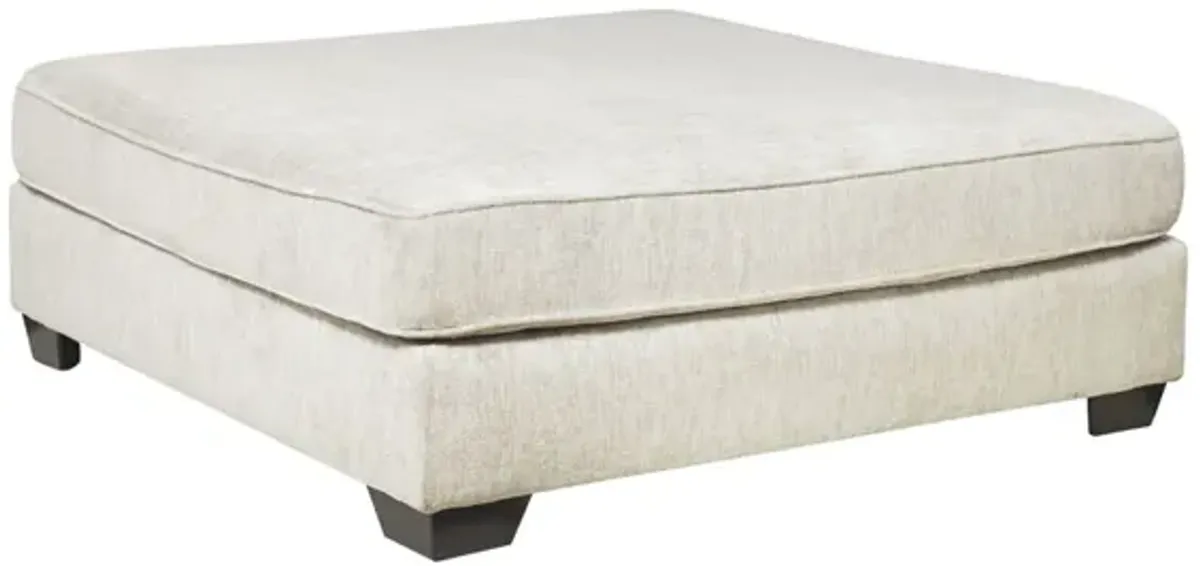 RAWCLIFFE PARCHMENT OVERSIZED OTTOMAN