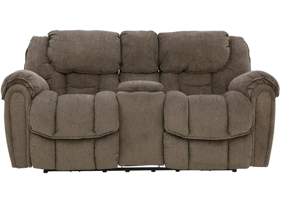 BAXTER TAUPE 1P POWER LOVESEAT WITH CONSOLE