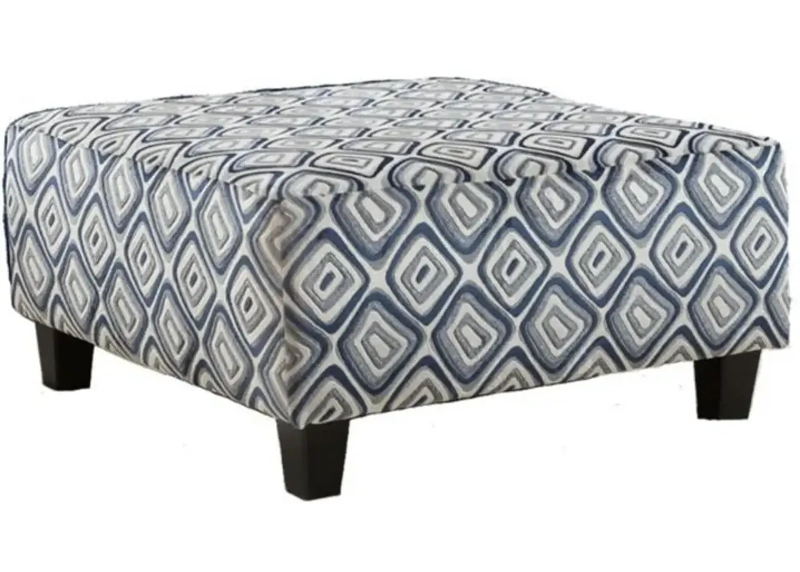 BRODIE GROOVY NAVY COCKTAIL OTTOMAN