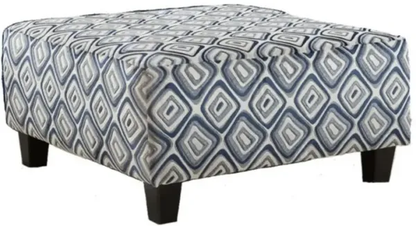 BRODIE GROOVY NAVY COCKTAIL OTTOMAN