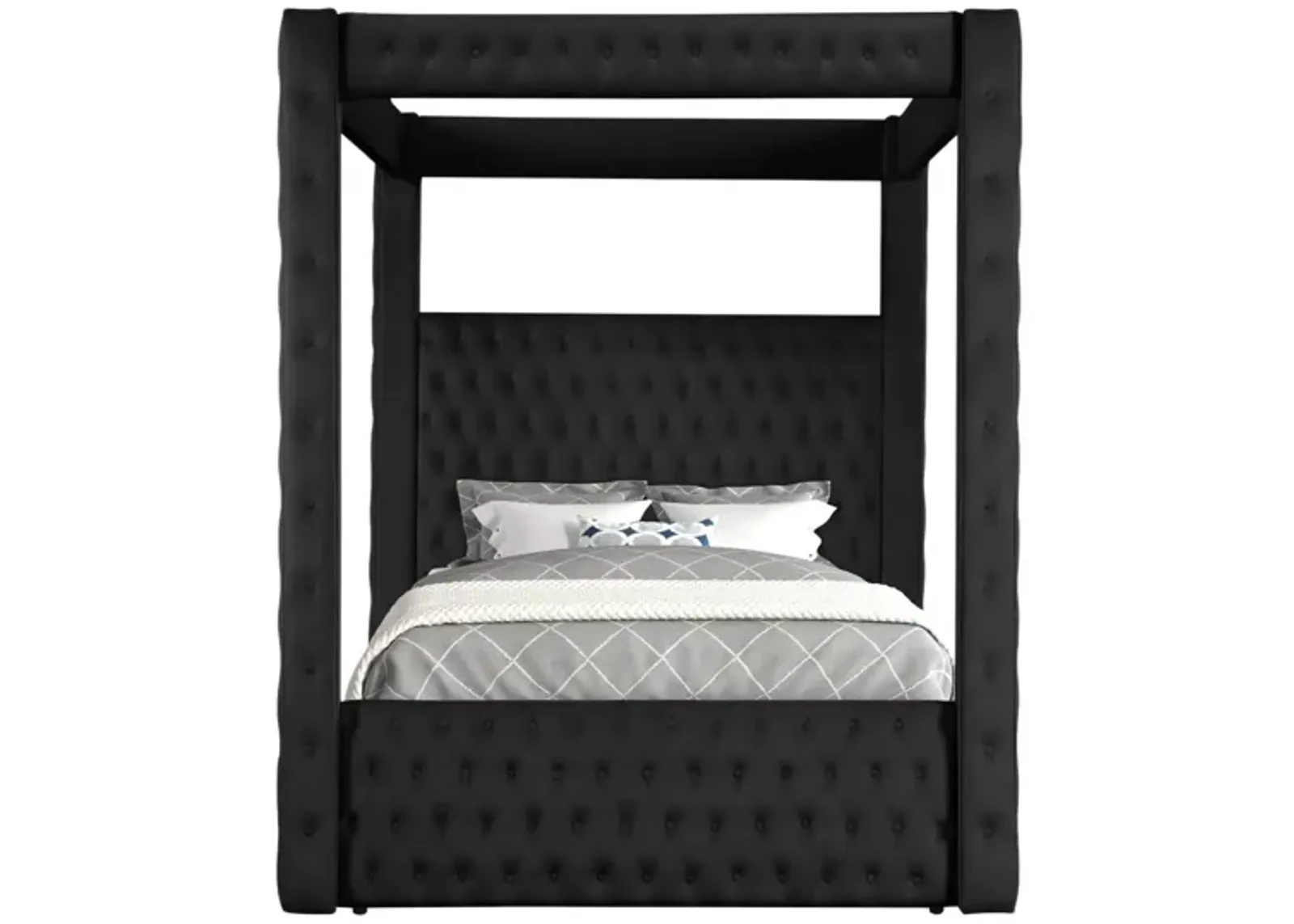 ANNABELLE BLACK CANOPY KING BED