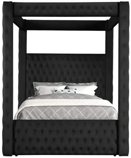 ANNABELLE BLACK CANOPY KING BED