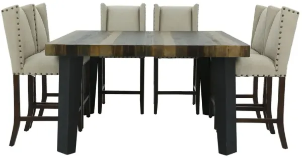 VICTORIA 7 PIECE BARSTOOL DINING SET