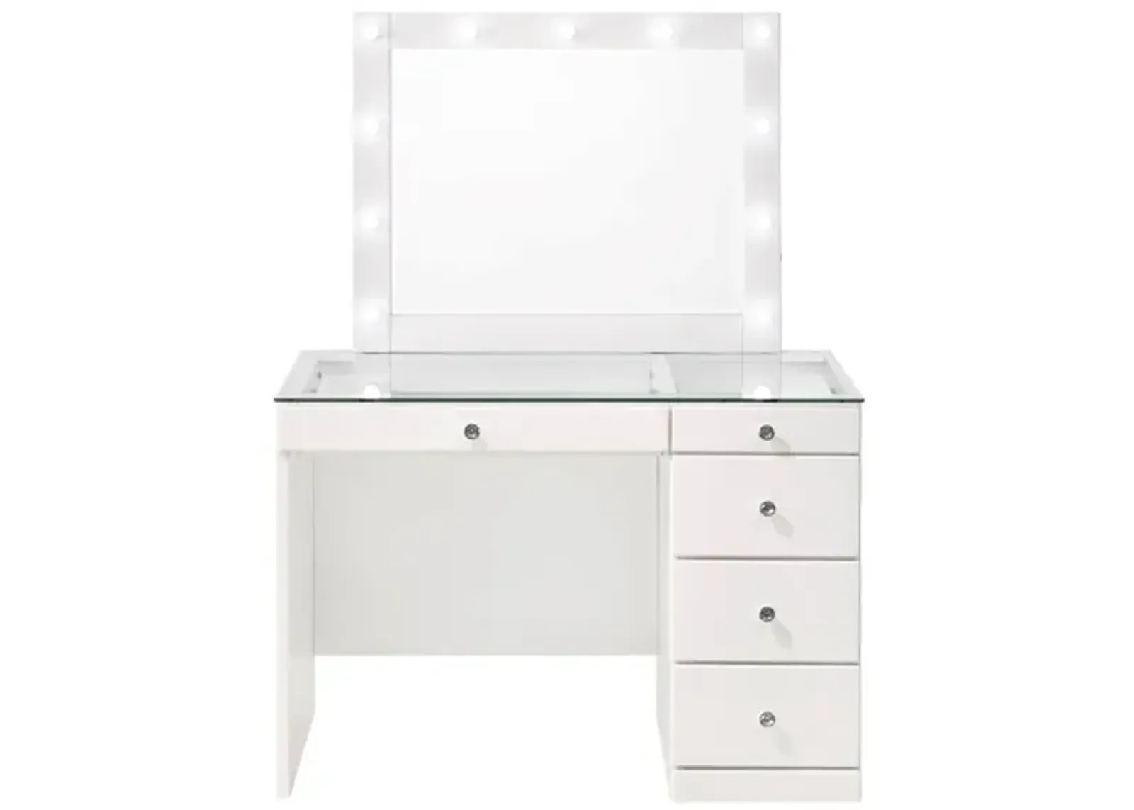 MORGAN WHITE VANITH WITH LED MIRROR