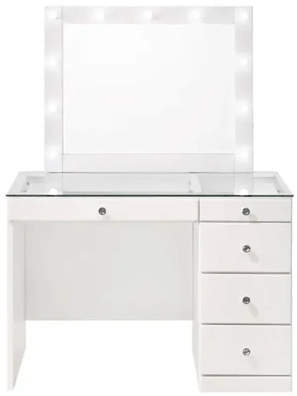 MORGAN WHITE VANITY WITH LED MIRROR