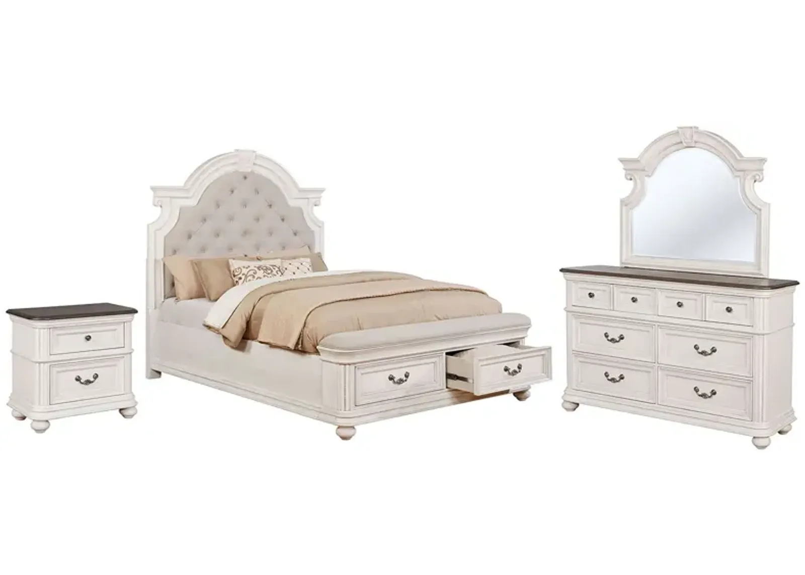 MALLORY WEATHERED KING BEDROOM SET