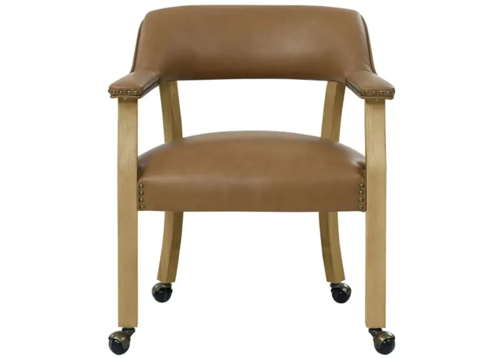 RYLIE DINING ARM CHAIR WITH CASTERS