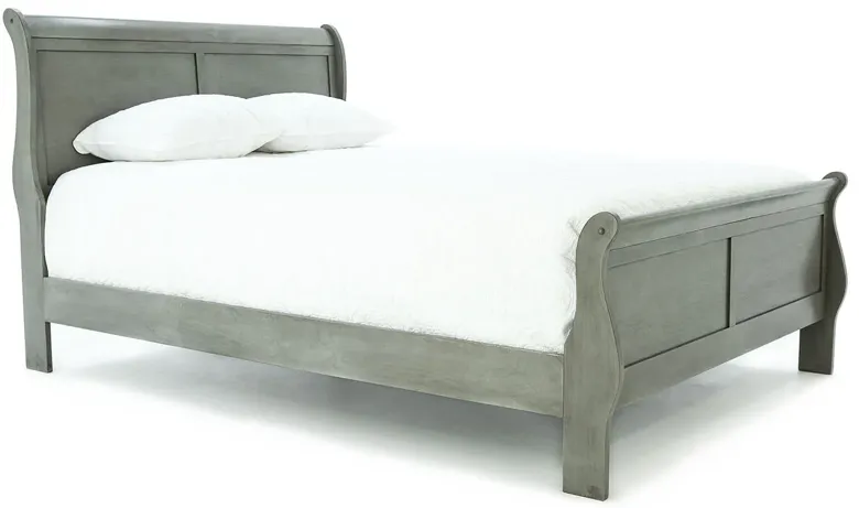 LOUIS PHILIP GREY KING BED