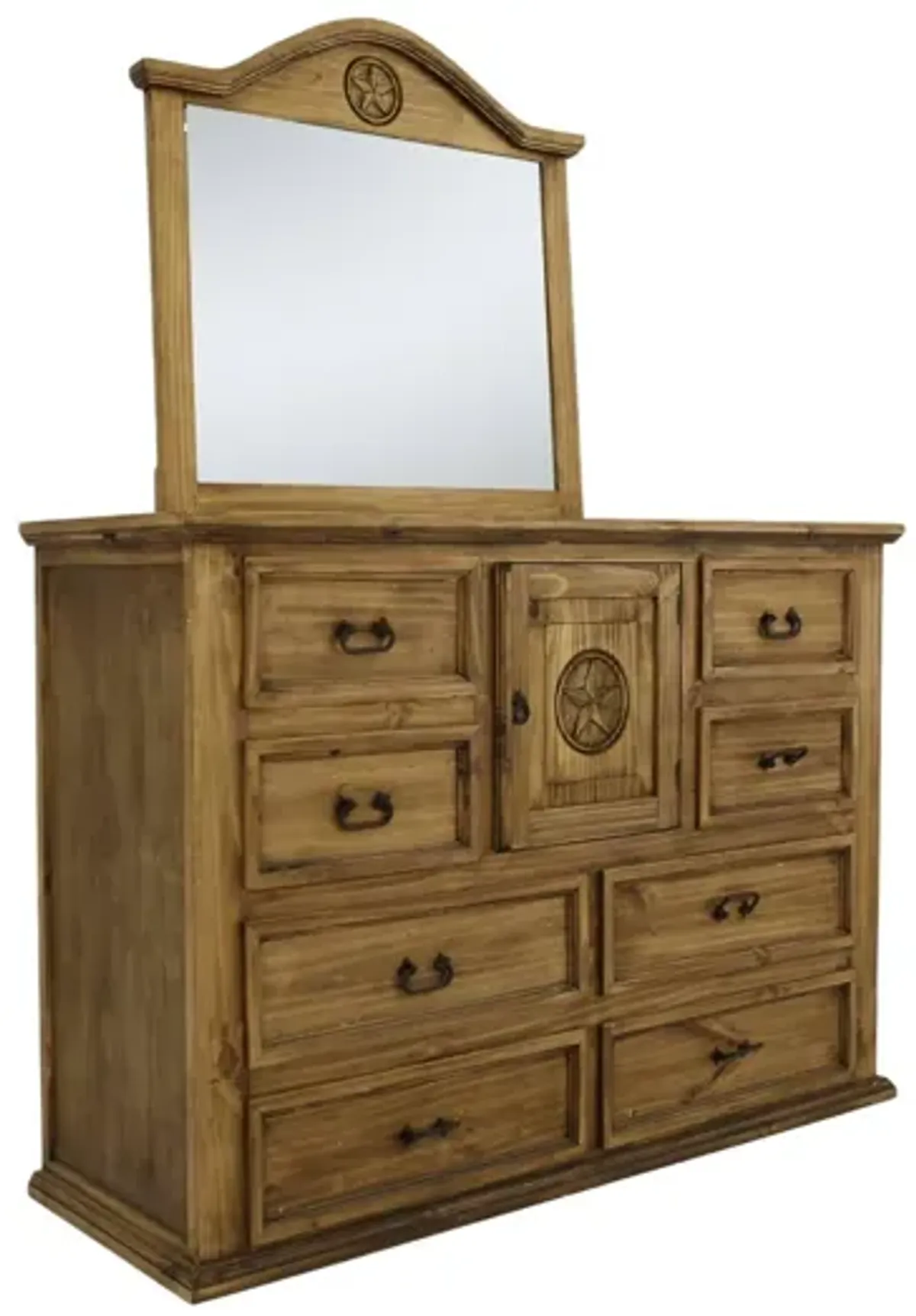 MANSION TEXAS STAR DRESSER AND MIRROR