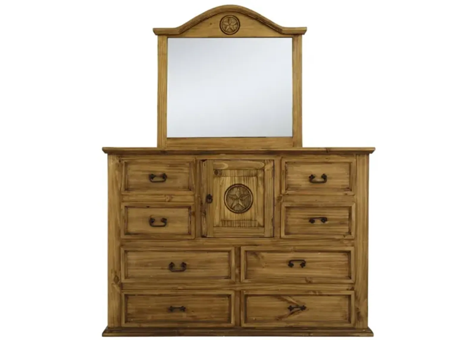 MANSION TEXAS STAR DRESSER AND MIRROR