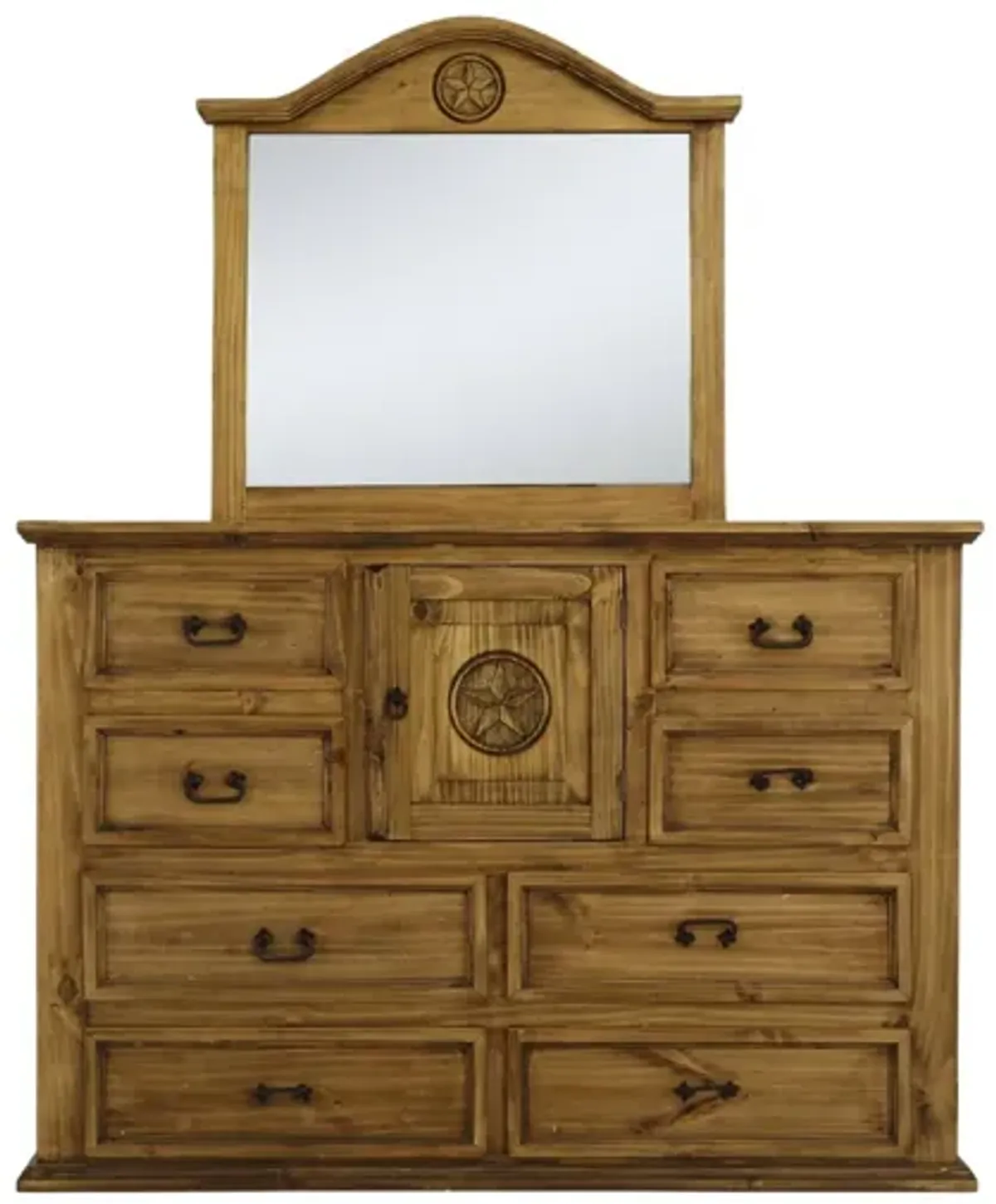 MANSION TEXAS STAR DRESSER AND MIRROR