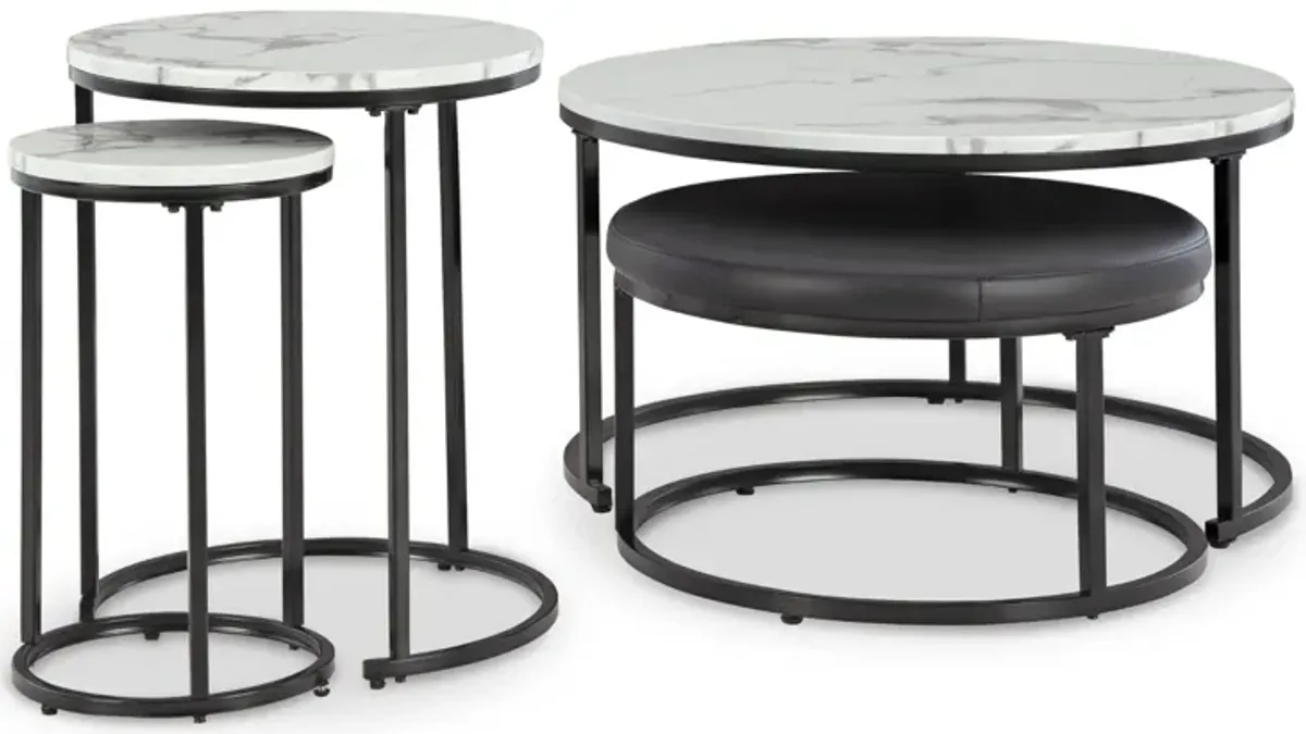 JUSMOUR 4 PIECE NESTING OCCASIONAL TABLE SET