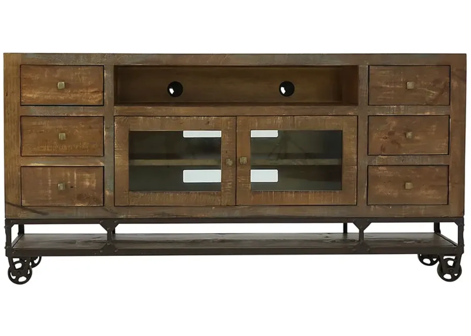 URBAN GOLD 6 DRAWER TV STAND 76"