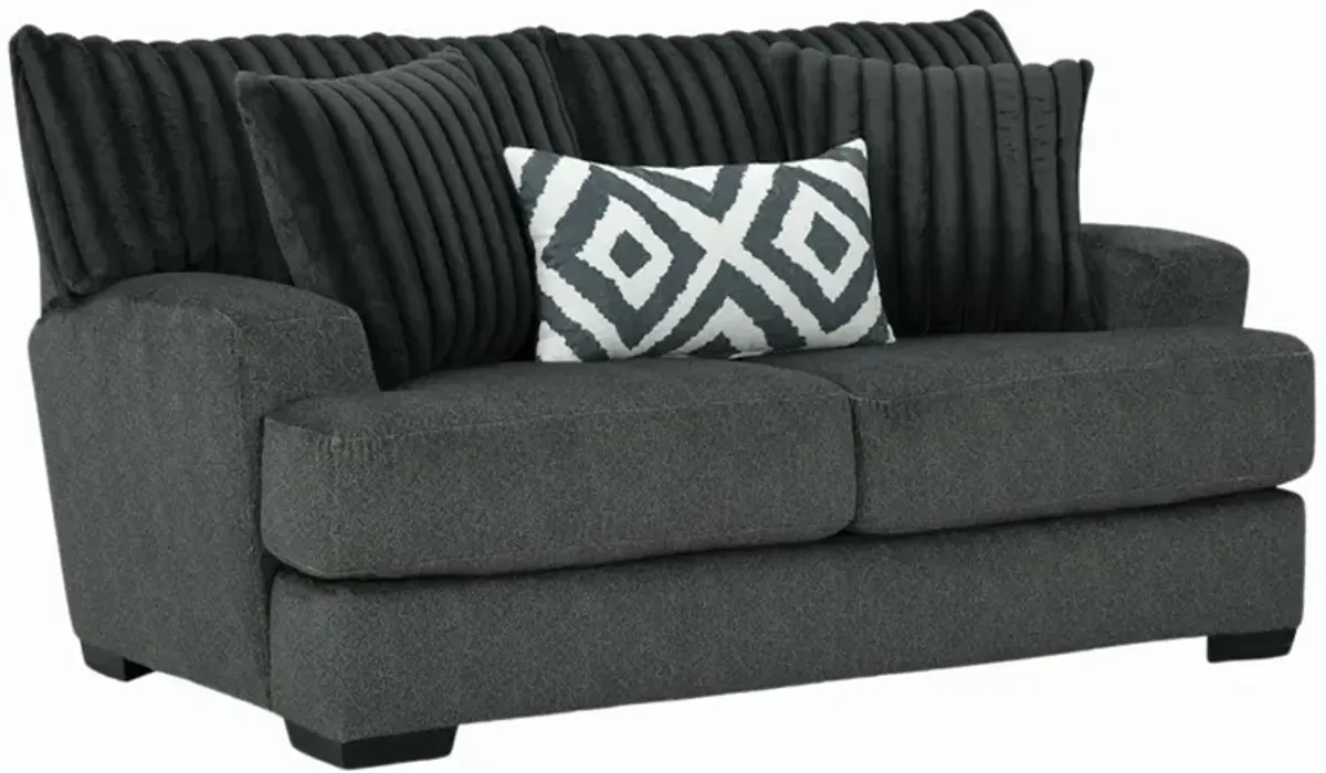 MONDO GUNMETAL LOVESEAT