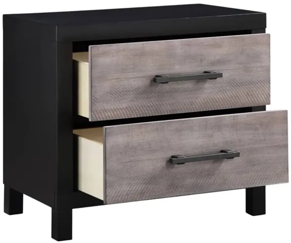 DAUGHTREY BLACK NIGHTSTAND