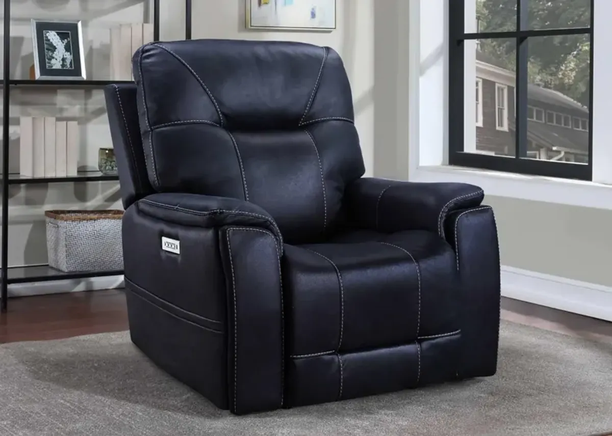 LEXINGTON OCEAN BLUE POWER MEDIA RECLINER