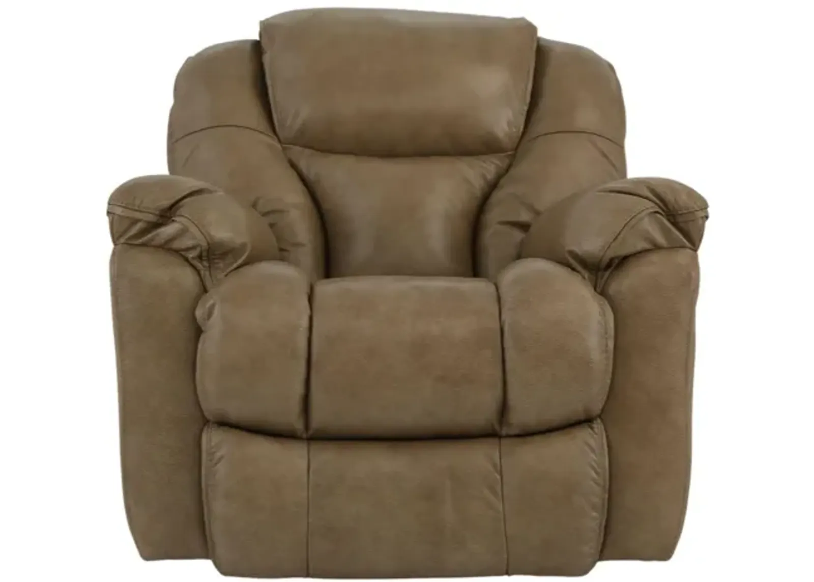 MUSTANG STONE LEATHER ROCKER RECLINER