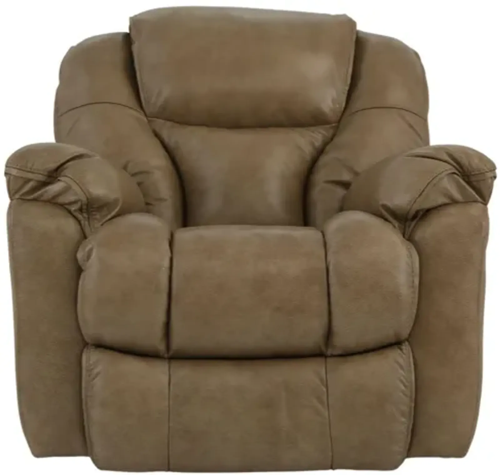 MUSTANG STONE LEATHER ROCKER RECLINER