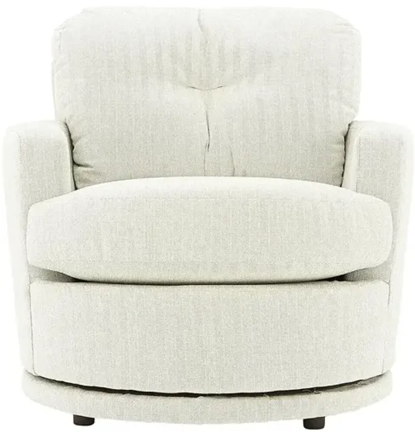 SKIPPER PLATINUM SWIVEL BARREL CHAIR
