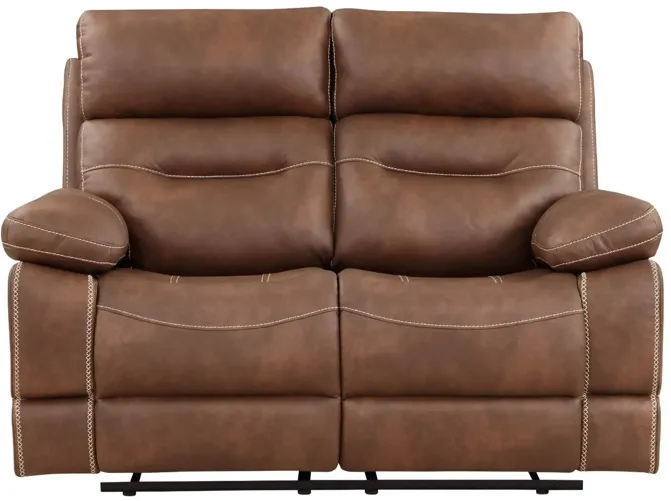 RUDGER CHESTNUT RECLINING LOVESEAT