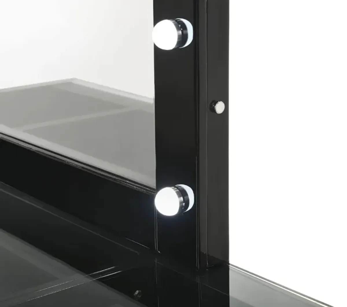 AVERY BLACK VANITY WITH LED MIRROR