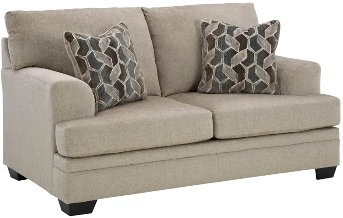 STONEMEADE TAUPE LOVESEAT