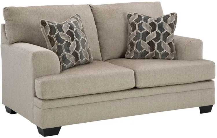 STONEMEADE TAUPE LOVESEAT