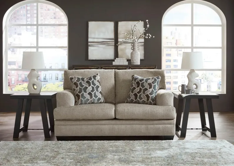 STONEMEADE TAUPE LOVESEAT