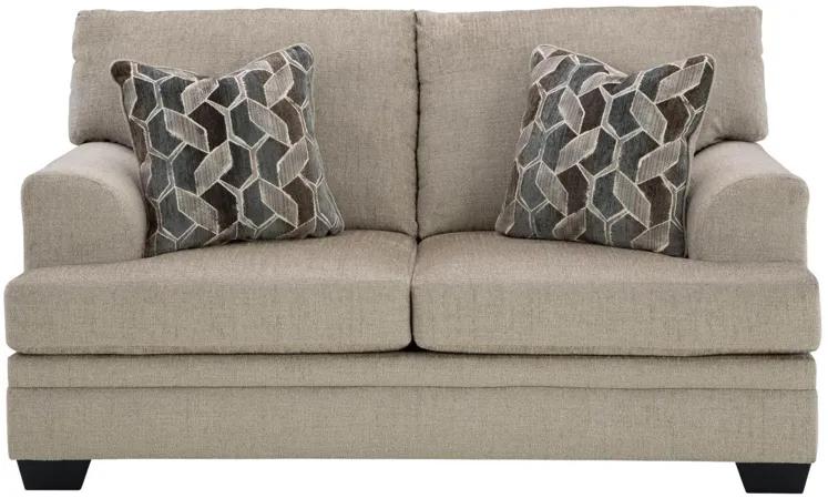 STONEMEADE TAUPE LOVESEAT