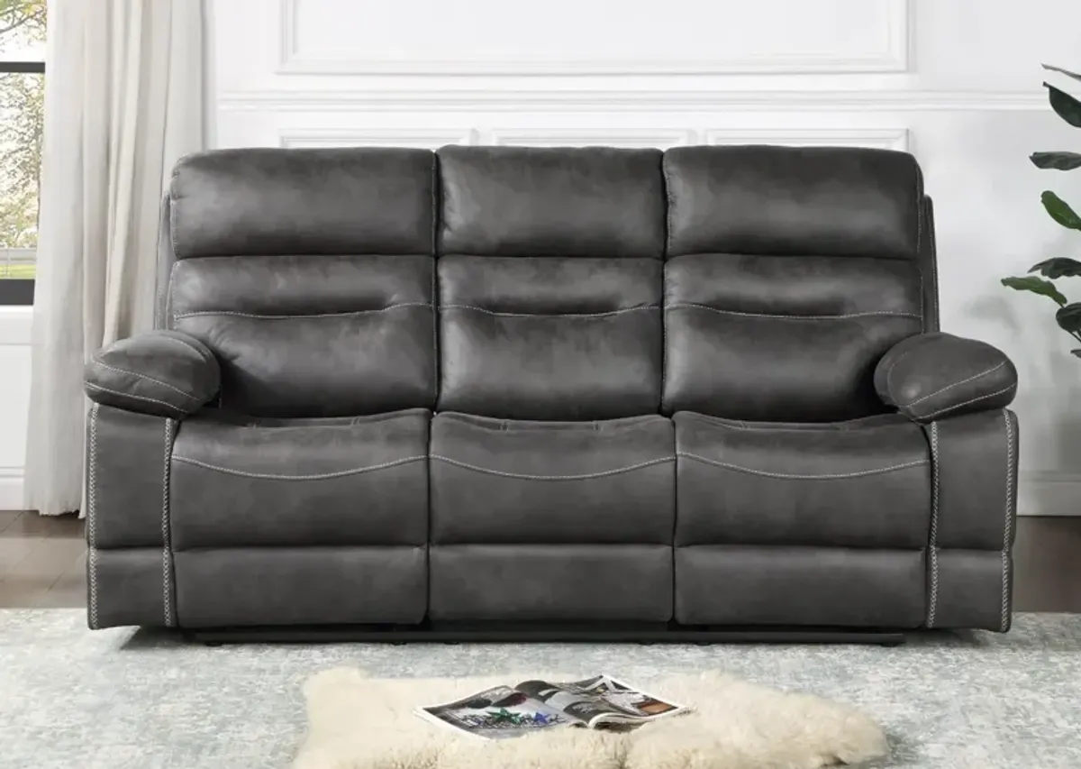 RUDGER GRAY RECLINING SOFA